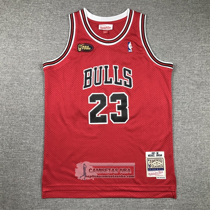 Camiseta Nino Chicago Bulls Michael Jordan NO 23 Mitchell & Ness 1997-98 NBA Finals Rojo